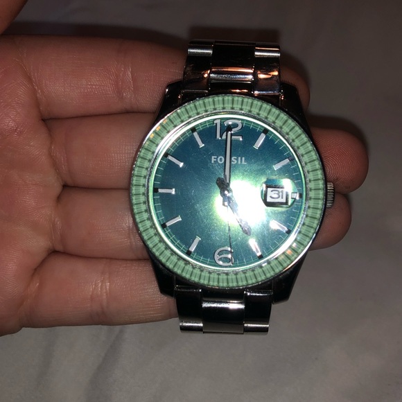 Woman’s Fossil watch stainless steel